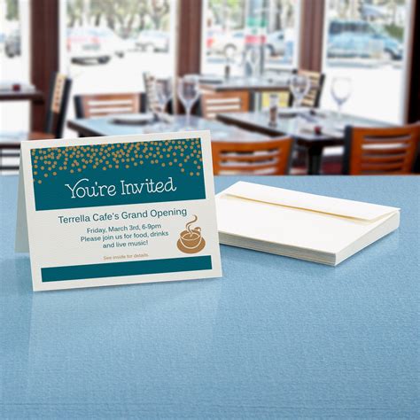 Maybe you would like to learn more about one of these? Avery 3379 4 1/4" x 5 1/2" Printable Textured Note Cards with Envelopes - 50/Pack
