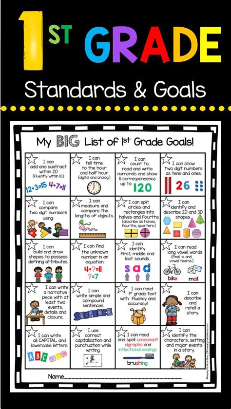 Kindergarten Goal Chart - FREEBIE — Keeping My Kiddo Busy | First grade