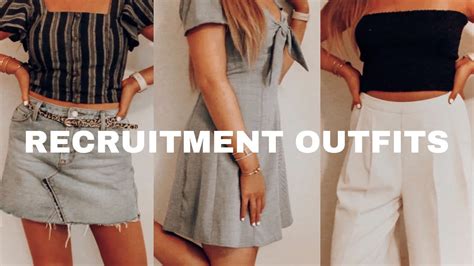What To Wear For Sorority Recruitment Outfit Ideas Youtube