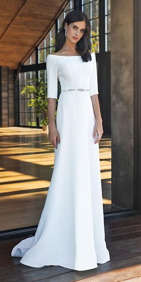 Modest Wedding Dresses With Sleeves Wedding Dresses Guide Modest