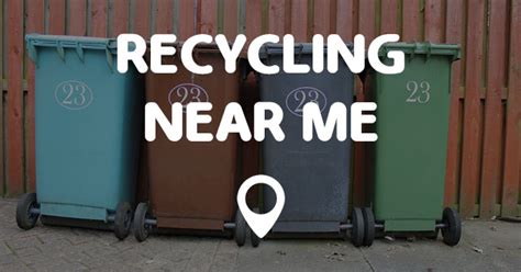Recycling center near me is a directory of local recycle centers where all types of products can be reused including; RECYCLING NEAR ME - Points Near Me