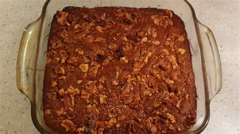 Put everything except the walnuts in a bowl and mix together, i personally use my hands and a spoon or fork to get the right consistancy. Episode 4 - Whole Wheat Banana Walnut Cake - YouTube