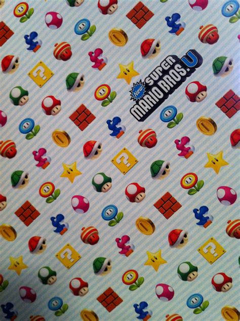 Design On The Booklet From The Wii U Super Mario Brosu Game New Super