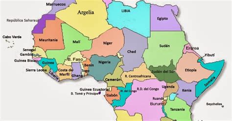 Mapa Politico De Africa Grande Con Sus Paises Y Capitales Images