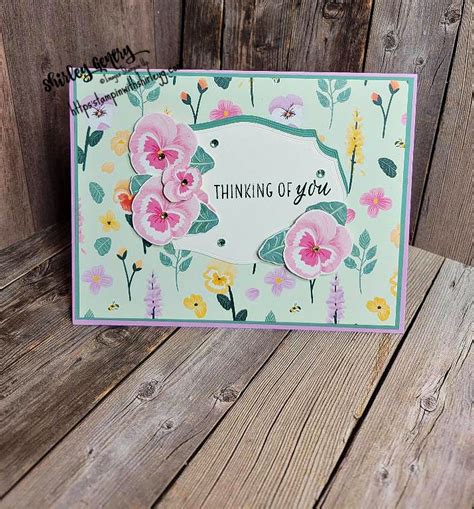 Stampin Up Pansy Petals Stampin With Shirley G