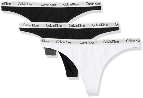 Calvin Klein Underwear Damen String Carousel Thong 3er Pack Amazon De Bekleidung