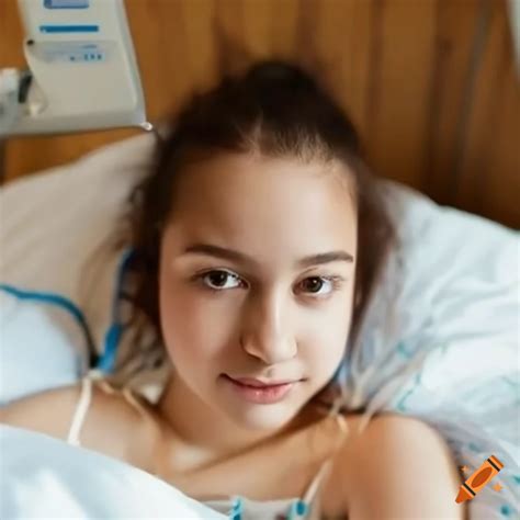 Girl Taking A Selfie In A Hospital Bed On Craiyon
