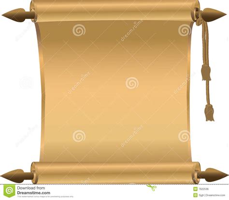 Golden Yellow Shiny Scroll Royalty Free Stock Image - Image: 7622536