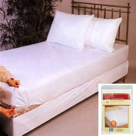 Full Size Mattress Pad Cover 12 Depth Waterproof Plastic Bed Bug Dust
