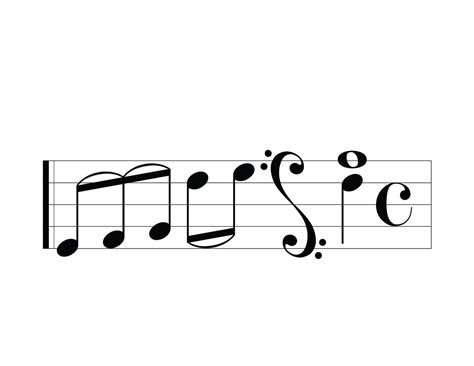 14 Music The Letter S Font Images Music Note Letters Font Birthday