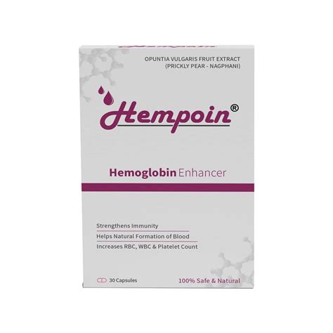 Buy Hempoin Hemoglobin Enhancer 30 Capsules Online And Get Upto 60 Off
