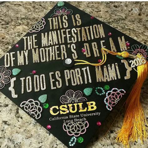 Pictures of just plain caps that aren't modified. Mexican Graduation Caps: 29 Latina Inspired Designs!