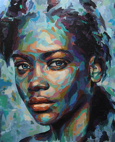 Josh Miels Commission Abstract Portrait Painting Portrait Art Art
