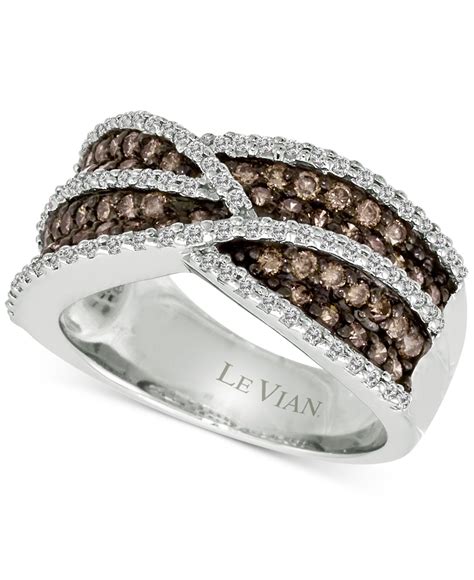 Lyst Le Vian Chocolate And Vanilla Diamond Ring In K White Gold