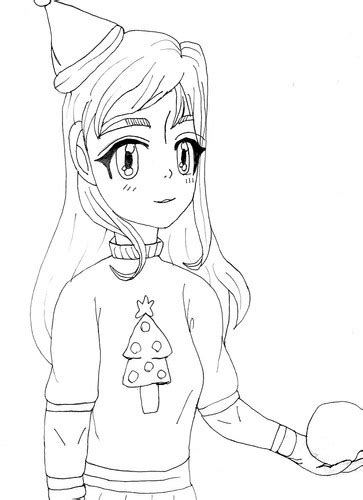 Snow Girl Coloring Sheet My Site