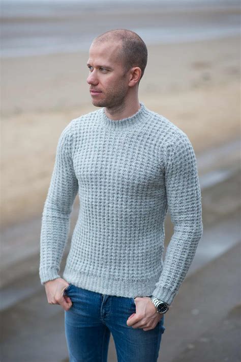 Autumn Grey Sweater At The Beach Your Average Guy