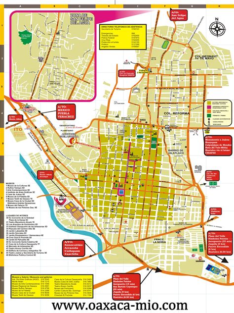 Mapa Del Centro Historico De Oaxaca Vanessa Alsop