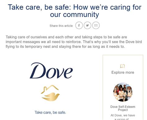 Dove Take Care Be Safe Cooler Insights
