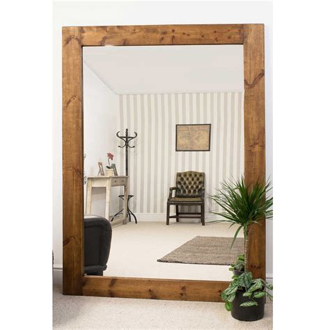Large Wooden Wall Mirror Decorative Wall Mirrors
