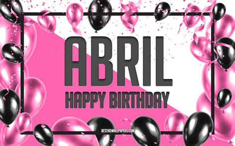 Download Imagens Feliz Aniversário Abril Aniversário Balões Fundo