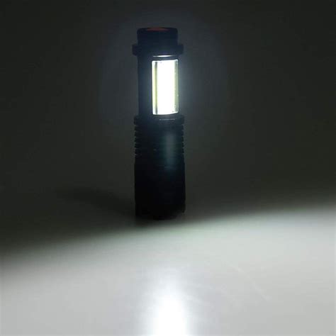 Portable Led Flashlight Q5 Cob Mini Black Waterproof Zoom Led Torch