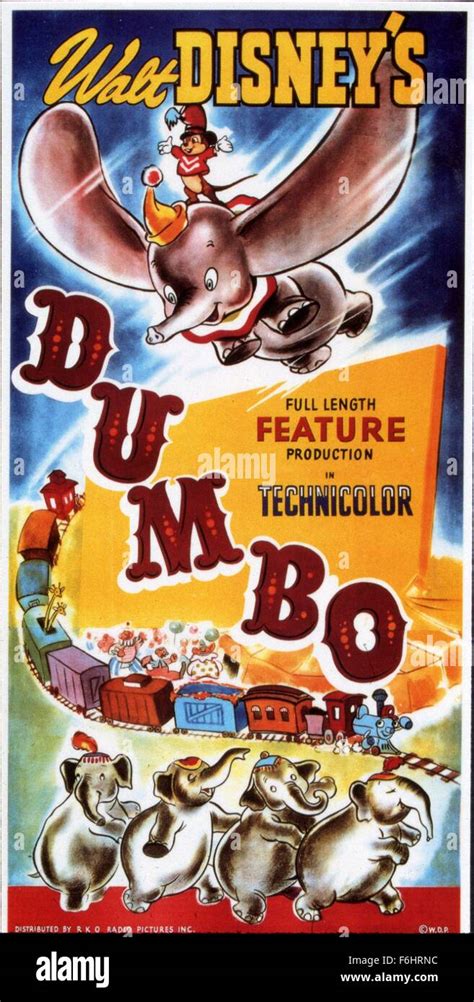 1941 El Título De La Película Dumbo Director Ben Sharpsteen Studio