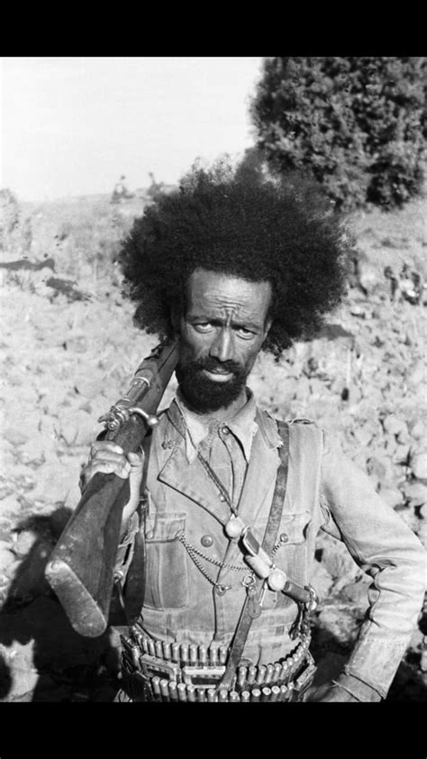 Ethiopian Resistance Fighter During Italian Occupation Of Abyssinia In