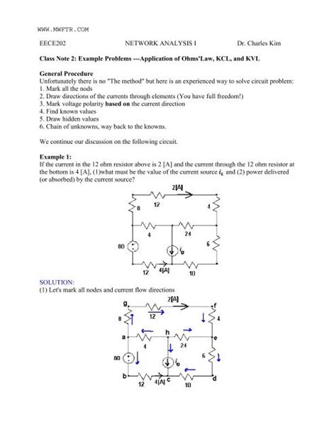 Kvl And Kcl Example Problems Mwftr