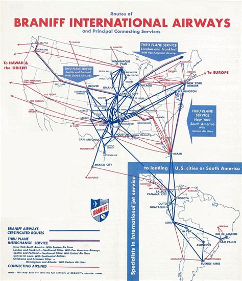 Route Map Vintage Airlines Route