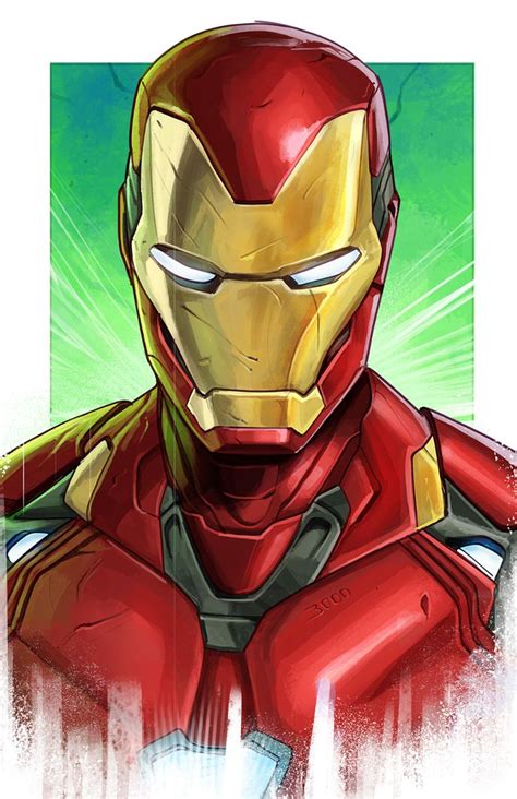 Artstation Avengers Headshots Kevin Mart Nez Marvel Paintings Avengers Painting Iron Man