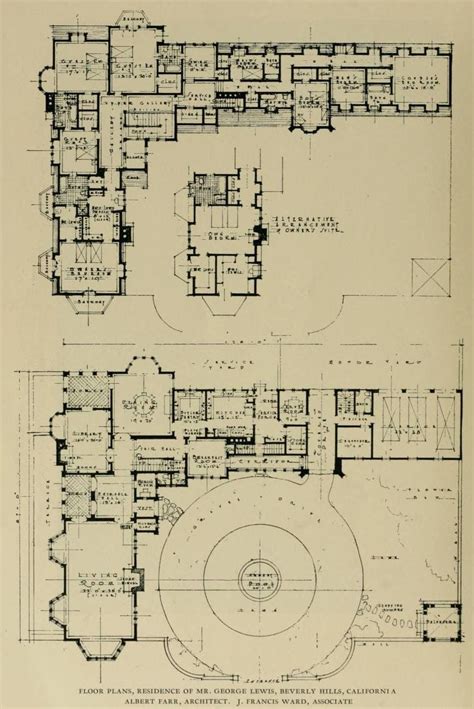 Famous Inspiration Vintage Mansion Floor Plans House Plan Books