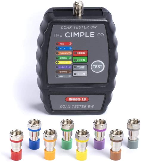 The Cimple Co Coaxial Cable Toner Tester 8 Way Mapper Coax Locator