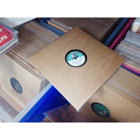 25 Raw Kraft Record Jackets With Spine And Center Holes For 10 Inch 25 Cm