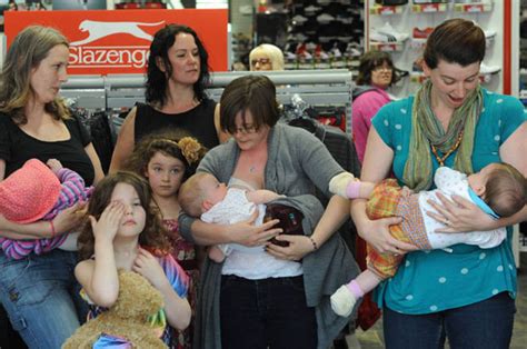 Loud And Proud Mums Stage Breastfeeding Sit In At Sports Direct Store