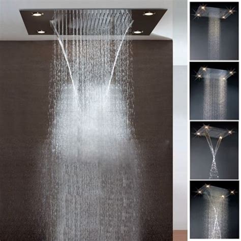Rainfall And Waterfall Showerhead Buy Trialo Solid Brass Recessed Color