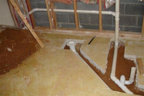 Roughing In Plumbing Under Basement Floor Flooring Blog