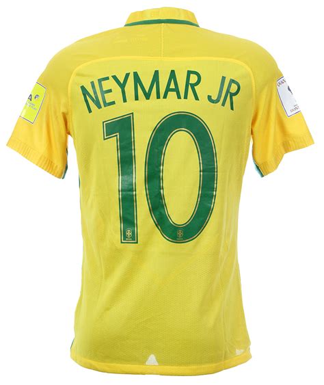 Lot Detail 2017 Neymar Brazil National Soccer Team Jersey