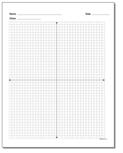 Print Out These Blank Coordinate Planes With Name And Date Blocks When You Ve Got Equations To