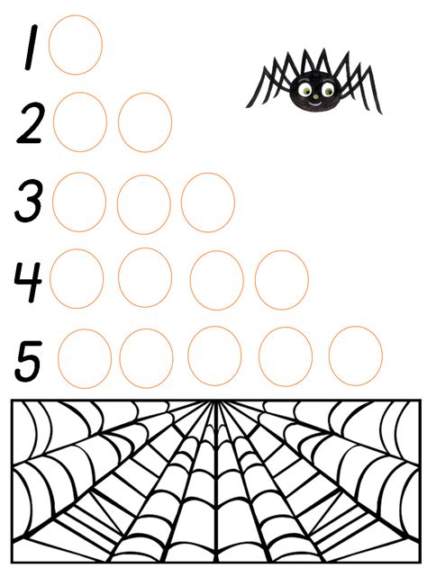 Halloween Counting Printable And Activity For One Through Five ~ Paper