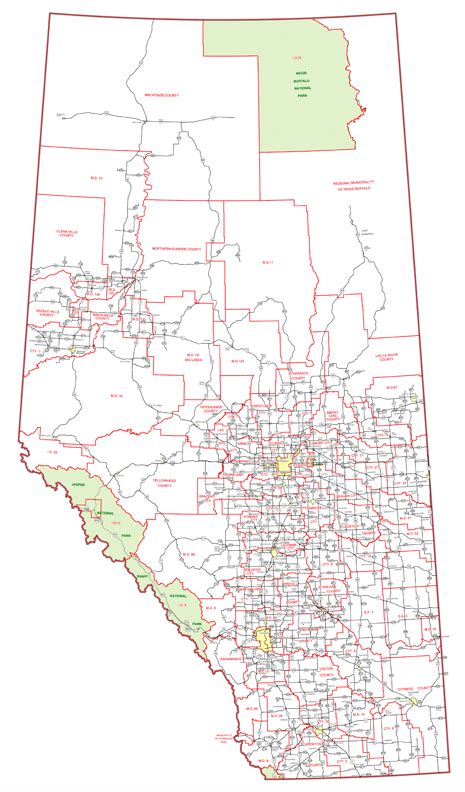 Map Of Northern Alberta Map Of Staten