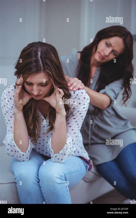 Woman Comforting Her Upset Friend Stock Photo Alamy