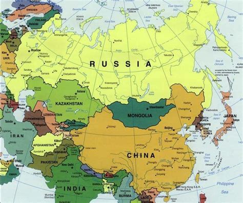 Map Of Russia And Europe Russian Federation Outline Map