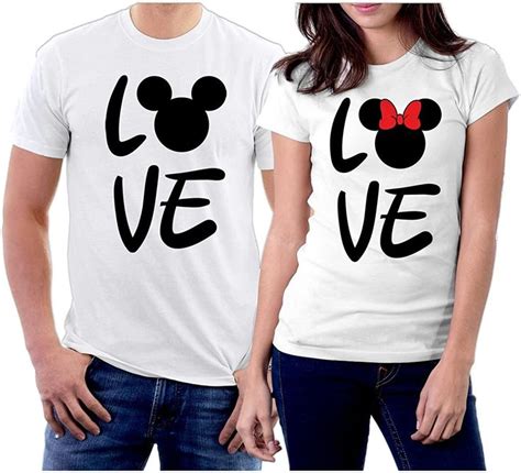 Matching Love Couple T Shirts Set For Him And Her Valentines Day