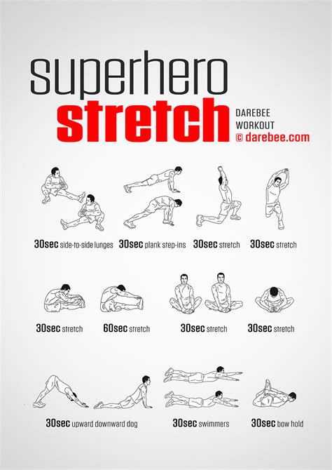 Superhero Stretch Fitness Workouts Gym Workouts For Men Gym Workout