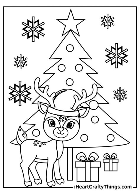 Christmas Reindeers Coloring Pages 100 Free Printables
