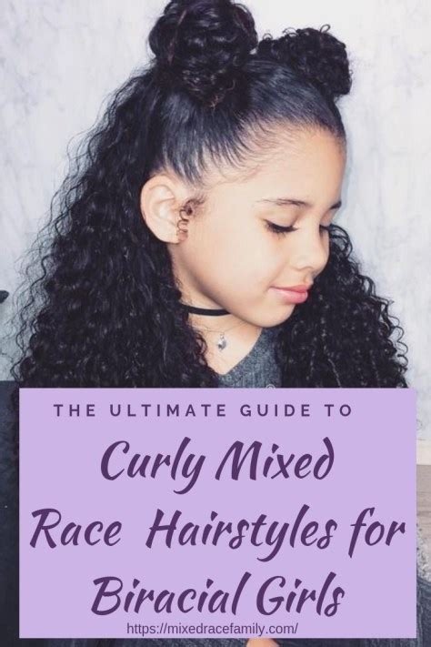 Simple Curly Mixed Race Hairstyles For Biracial Girls