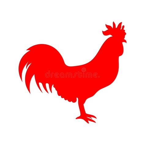 Rooster Stock Vector Illustration Of Male Bird Rising 31870483