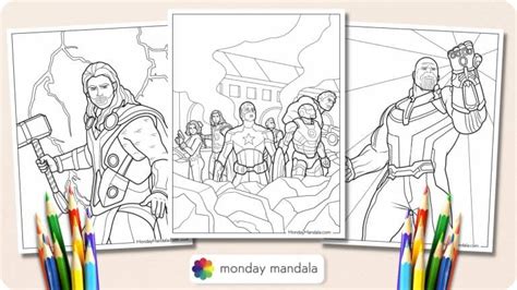 Marvel Avengers Coloring Pages Free PDF Printables