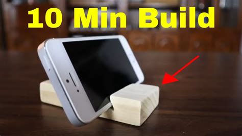 Diy Wooden Cell Phone Stand For Beginners New Easy Design Youtube