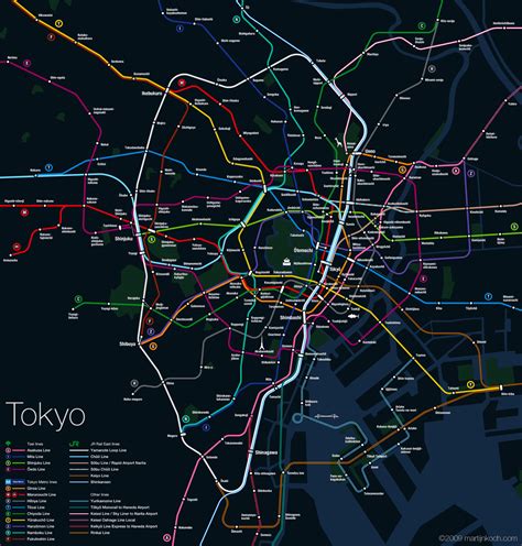 Metro Subway Tokyo New Metro Map Cartography Subway Map